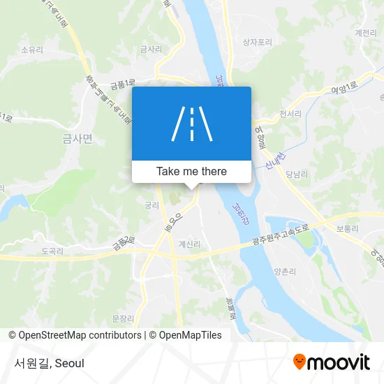 서원길 map