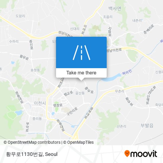 황무로1130번길 map