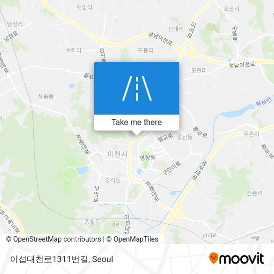 이섭대천로1311번길 map