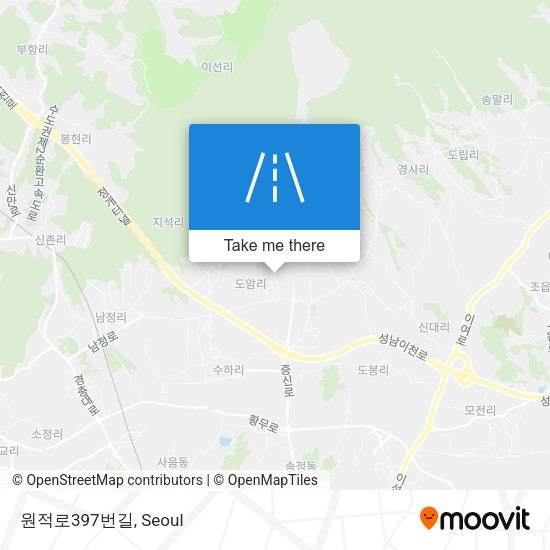 원적로397번길 map