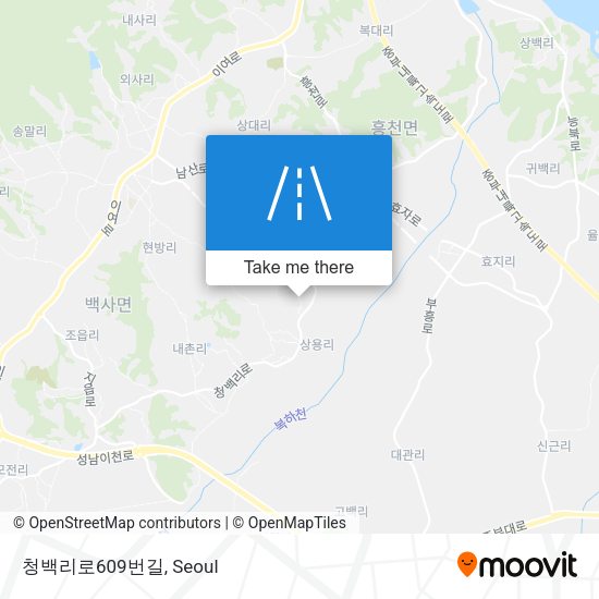 청백리로609번길 map