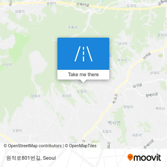 원적로801번길 map