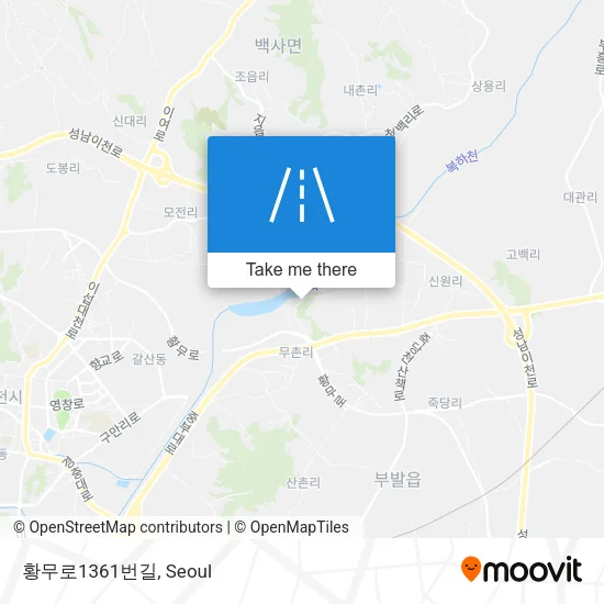 황무로1361번길 map