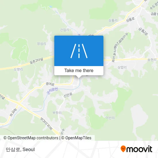 만삼로 map