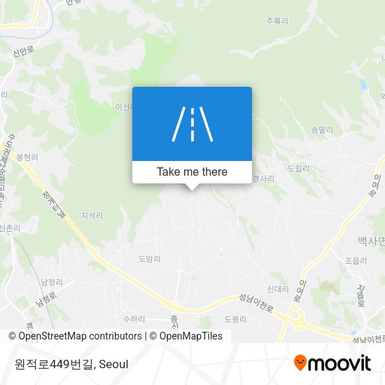 원적로449번길 map