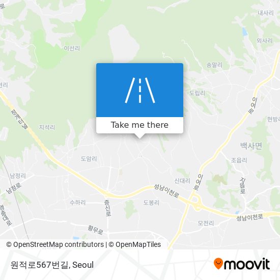 원적로567번길 map