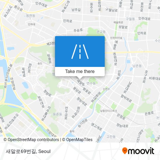 새말로69번길 map