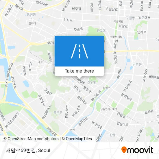 새말로69번길 map