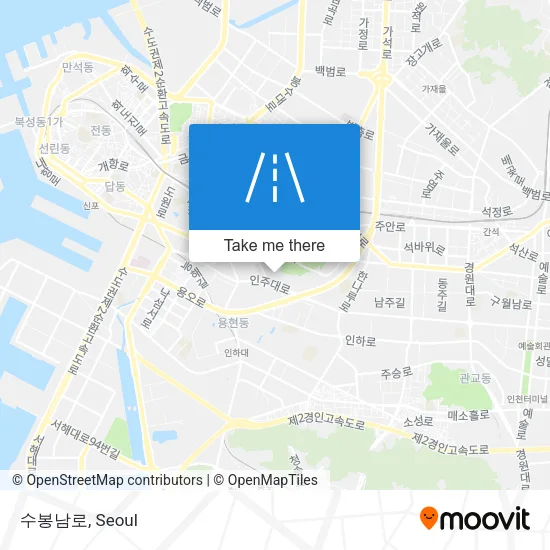수봉남로 map
