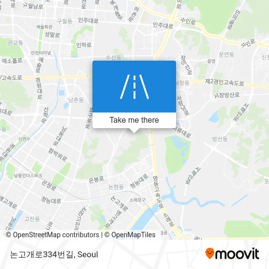 논고개로334번길 map