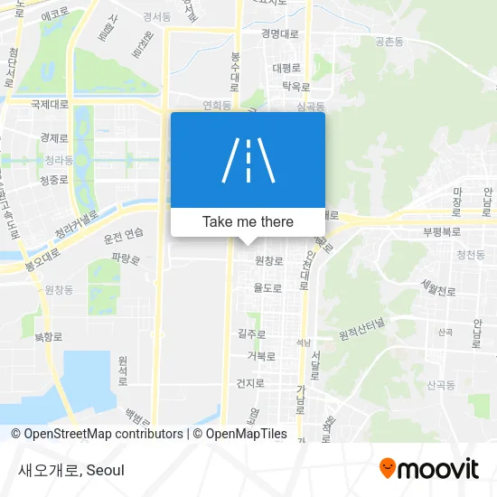 새오개로 map
