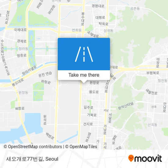 새오개로77번길 map