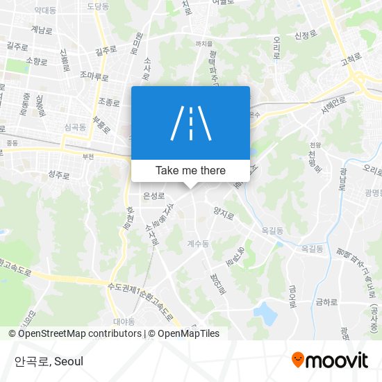 안곡로 map