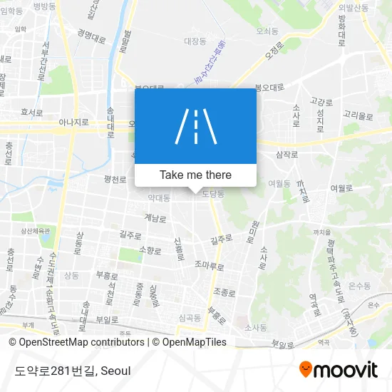 도약로281번길 map