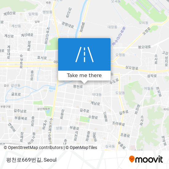 평천로669번길 map