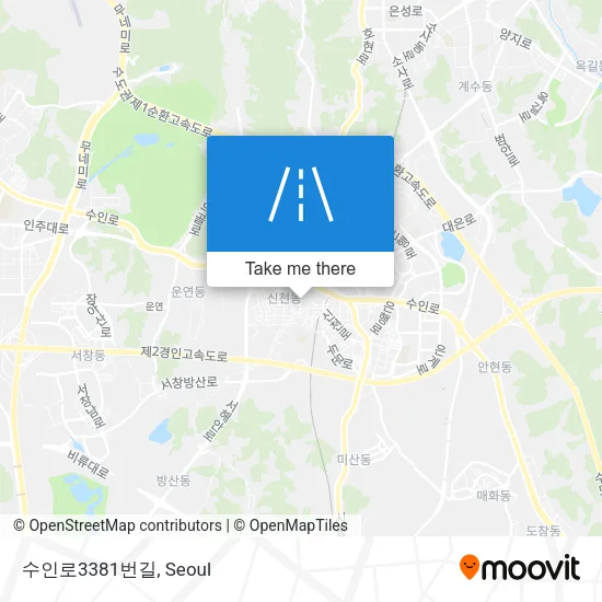 수인로3381번길 map