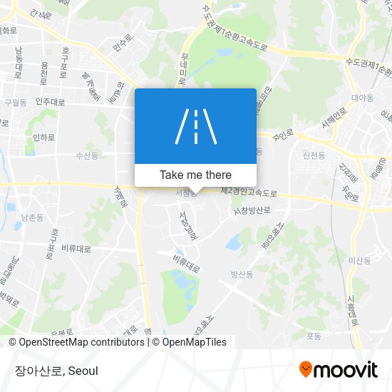장아산로 map