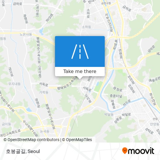 호봉골길 map