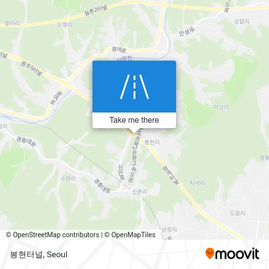 봉현터널 map