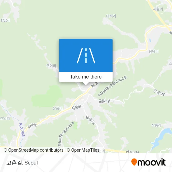 고촌길 map