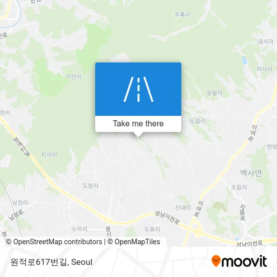 원적로617번길 map