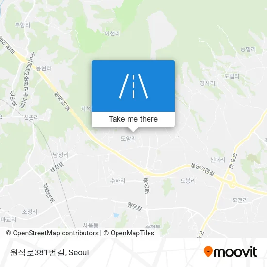 원적로381번길 map