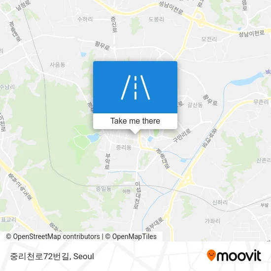 중리천로72번길 map