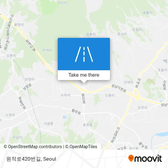 원적로420번길 map