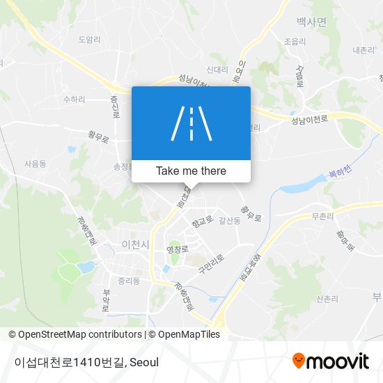 이섭대천로1410번길 map