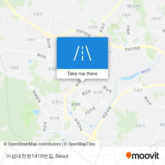 이섭대천로1410번길 map