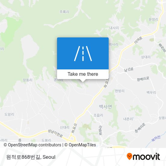 원적로868번길 map