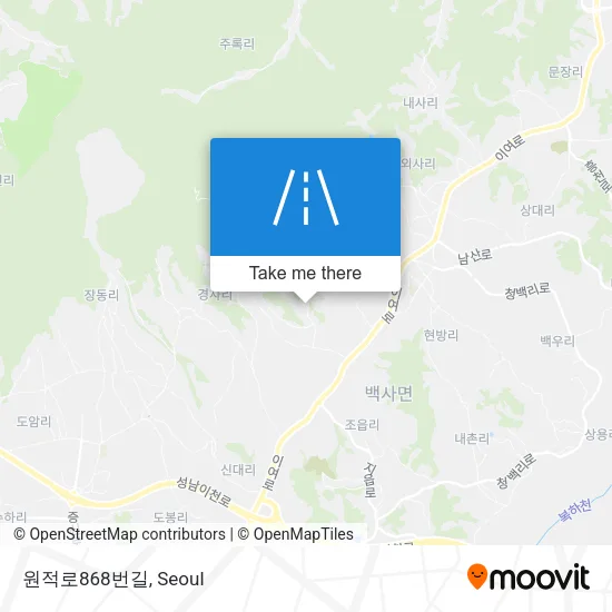 원적로868번길 map