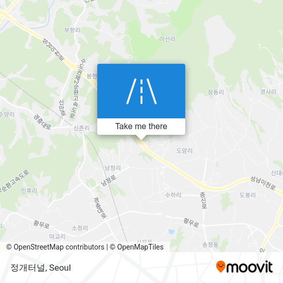 정개터널 map
