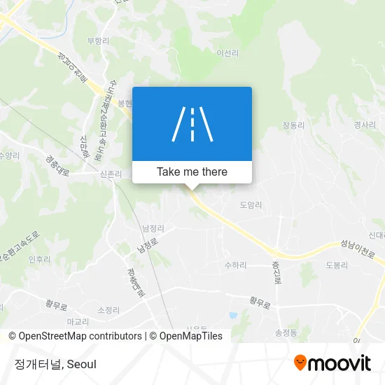 정개터널 map