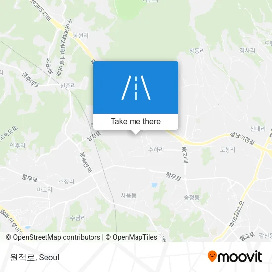 원적로 map