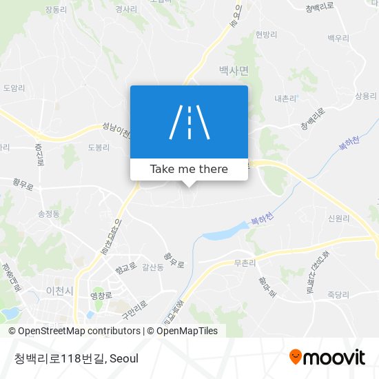 청백리로118번길 map