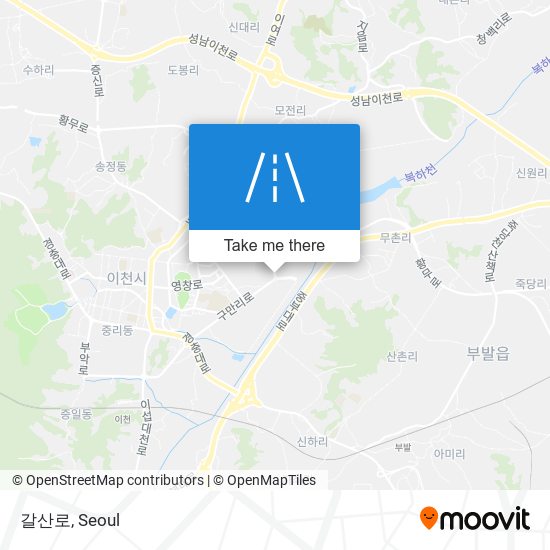 갈산로 map