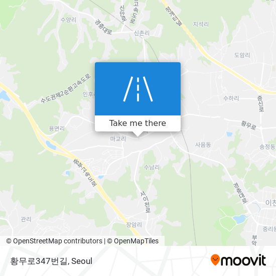 황무로347번길 map