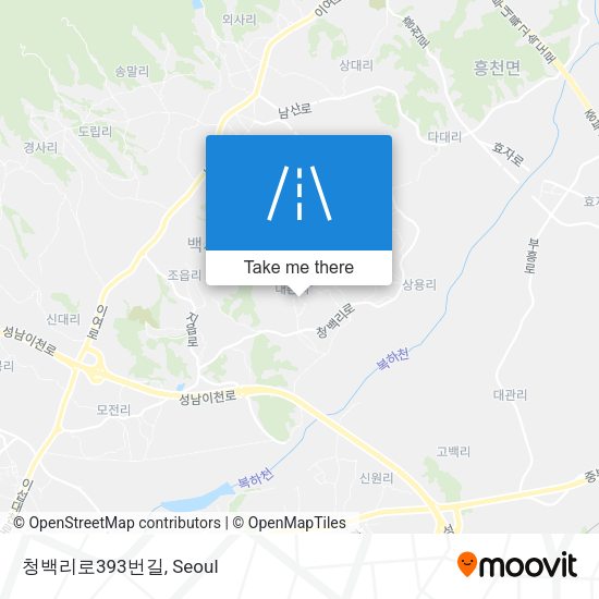청백리로393번길 map
