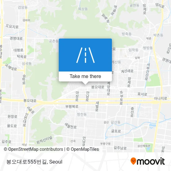 봉오대로555번길 map