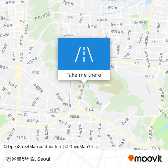 평온로5번길 map