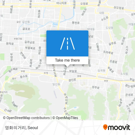 영화의거리 map