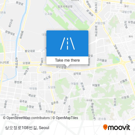 상오정로108번길 map