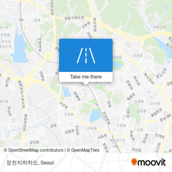 정천지하차도 map