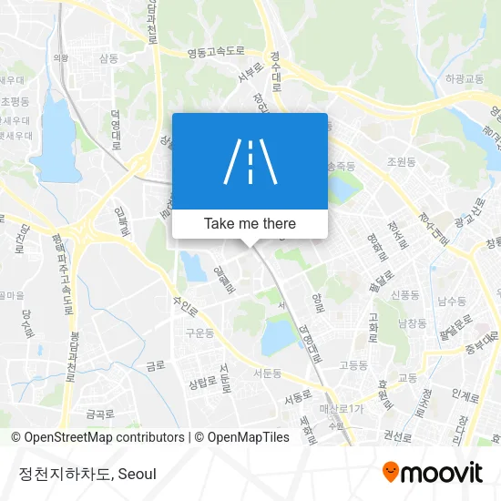 정천지하차도 map
