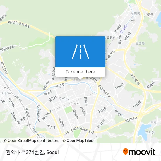 관악대로374번길 map