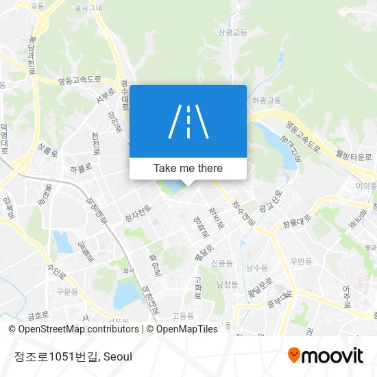 정조로1051번길 map