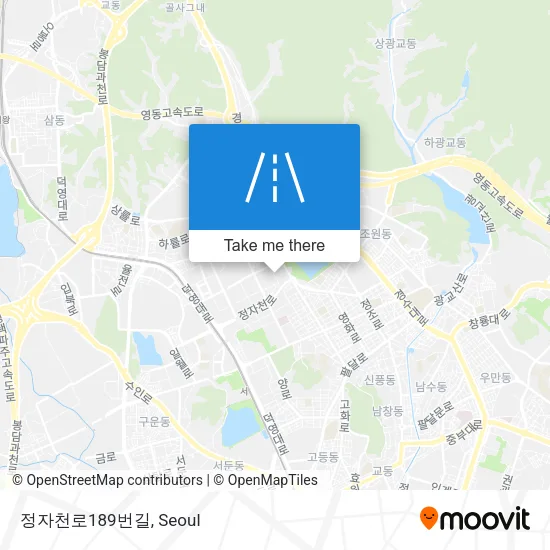 정자천로189번길 map