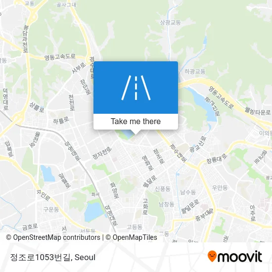 정조로1053번길 map