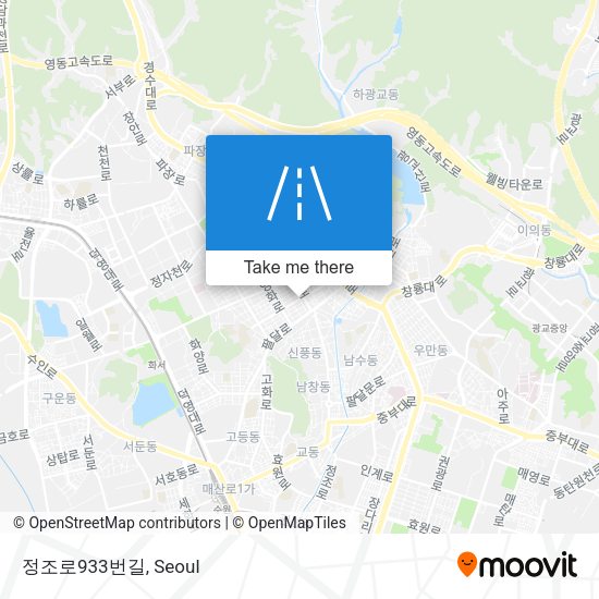 정조로933번길 map